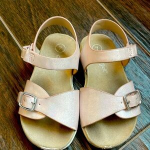 Pink Metallic Sandals